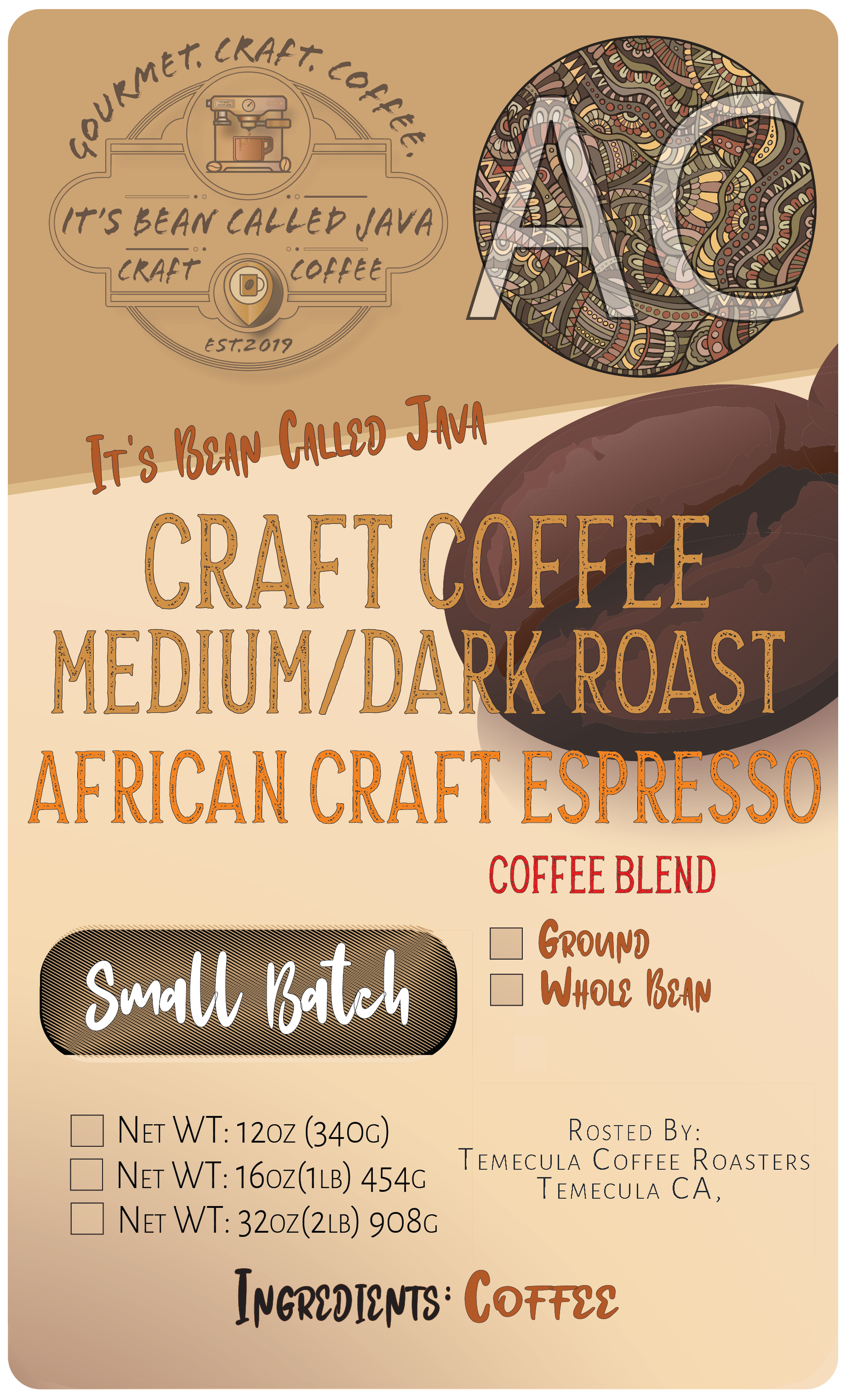 African Craft Espresso Blend - Coffee - $14.50