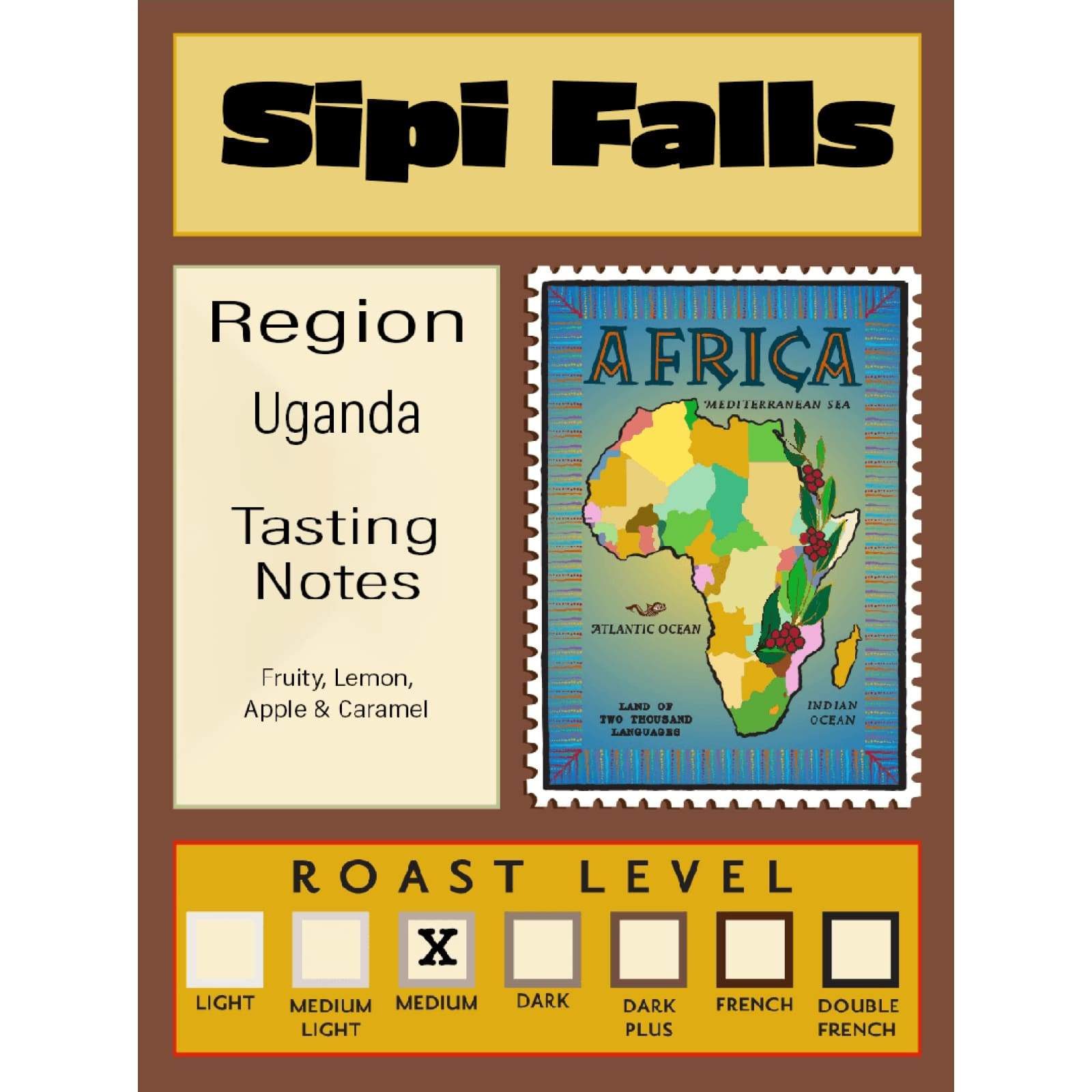Uganda Single-Origin Sipi Falls Coffee - 12oz / Standard - Coffee - $15.25